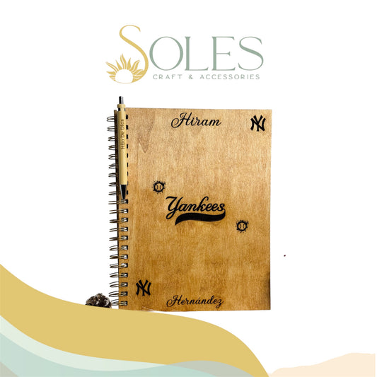 Libretas Con Carpeta En Madera