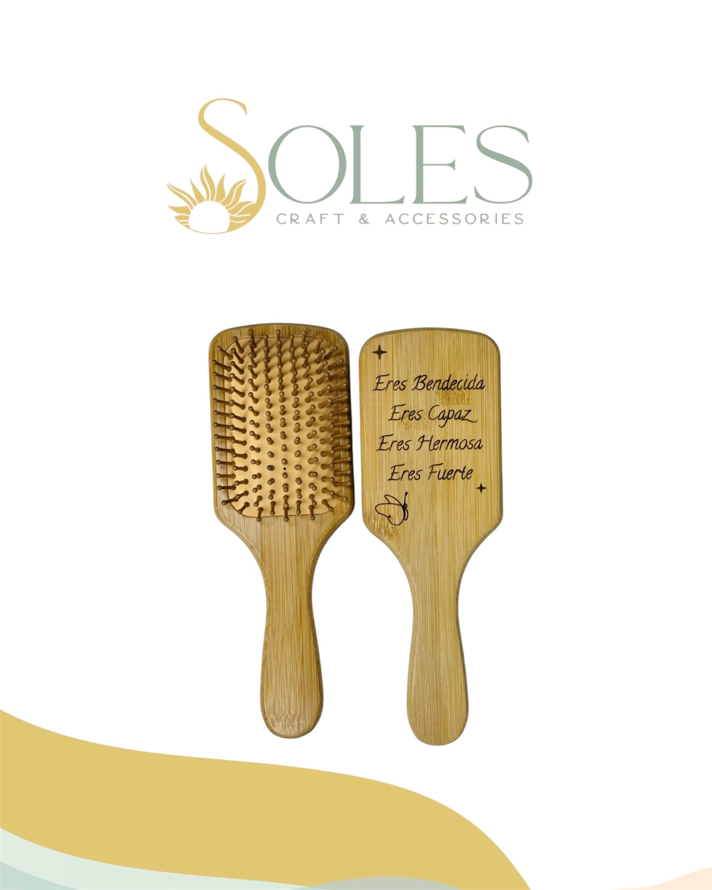 Cepillo de Bamboo Personalizado